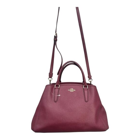 Coach Margot Carryall Crossgrain Leather Satchel Crossbody Bag no bag charm - Picture 7 of 11